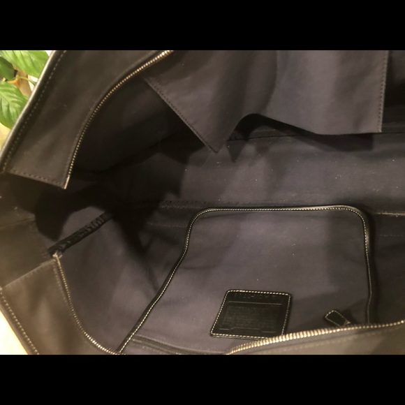 XL Coach canvas and leather tote - Picture 8 of 8
